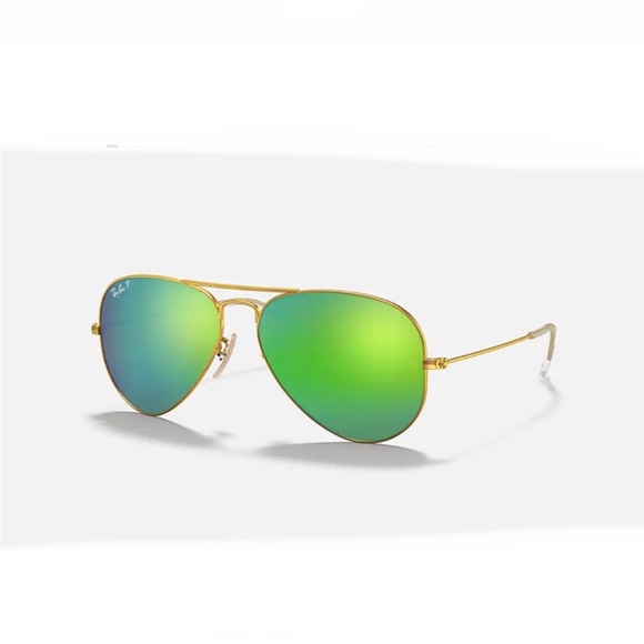 Ray ban green mirror polarized aviator - Picture 9 of 11